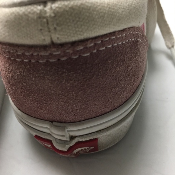 Vans Off The Wall Suede Canvas Sneakers 6.5 Rose Azalea Pink Classic Retro 70’s - Picture 10 of 14